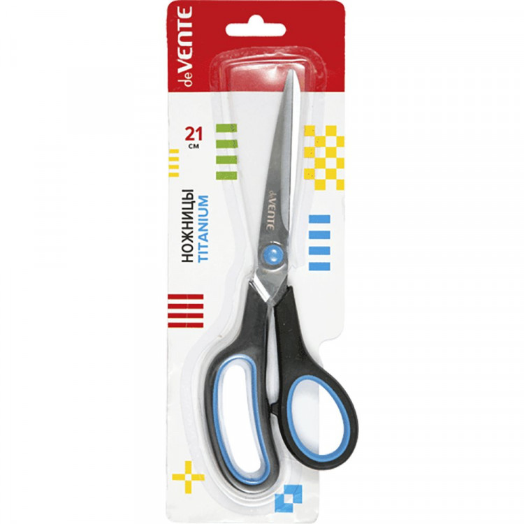 Ножницы титановое покрытие 210мм deVENTE резиновые кольца арт.4091306 (Ст.12)