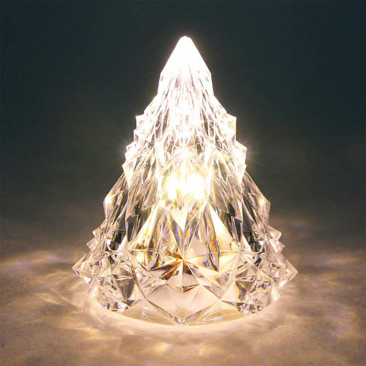 Сувенир с подсветкой LED "Ёлочка Кристальная" 08см свет.белый арт.700-0635