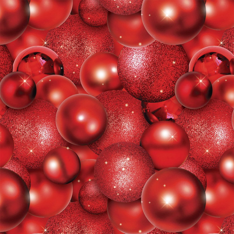 Бумага упаковочная 50*70см "Волшебные шары" цв.красный арт.214-164
