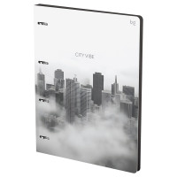 Тетрадь на кольцах А4 клетка 120 листов (BG) City матовая ламинация арт.ТК4к120_лм 57843