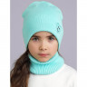 Шапка демисезонная для девочки (CLEVER) арт.544031вн размер 52-54 цвет ментоловый