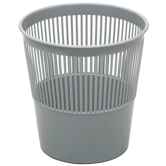 Корзина для мусора 09л решетчатая серая Стамм арт.КР22 (Ст.3) Корзина для мусора 09л решетчатая серая Стамм арт.КР22 (Ст.3)