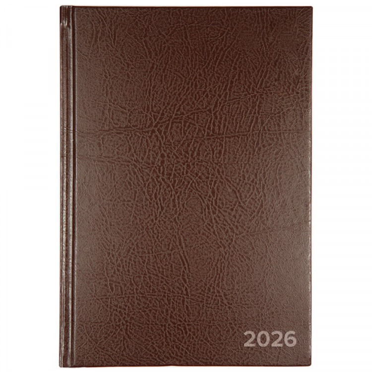 Ежедневник датированный 2026 "Attomex" A5 (140x210 мм) 336 стр, офсет 60 г/м², твердая обложка из бумвинила, тиснение фольгой, бордовый Ежедневник датированный 2026 "Attomex" A5 (140x210 мм) 336 стр, офсет 60 г/м², твердая обложка из бумвинила, тиснение фольгой, бордовый