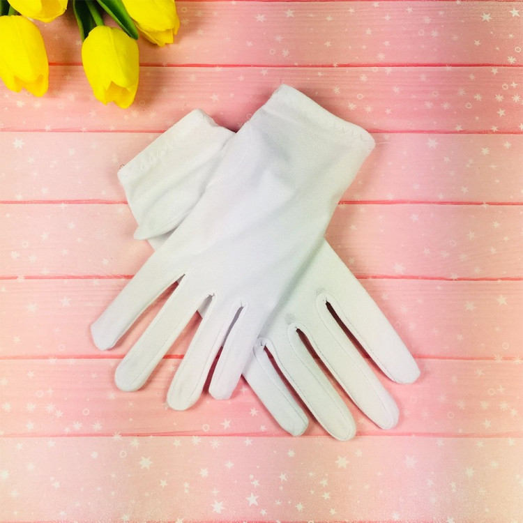 Аксессуар карнавальный "Перчатки. Джентельмен" цв.белый арт.770-0489