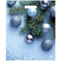 Пакет ПВД прорезная ручка 38*45+6см 60мкм НГ Звездное конфетти