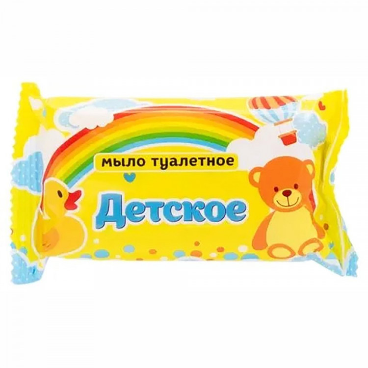 Мыло туалетное 100г в обертке Детское (Ст.64) цв.обертка Мыло туалетное 100г в обертке Детское (Ст.64) цв.обертка