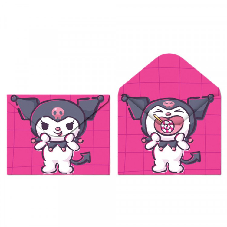 Папка-конверт на кнопке А4 (CENTRUM) 180мкм Куроми с леденцом арт.75704