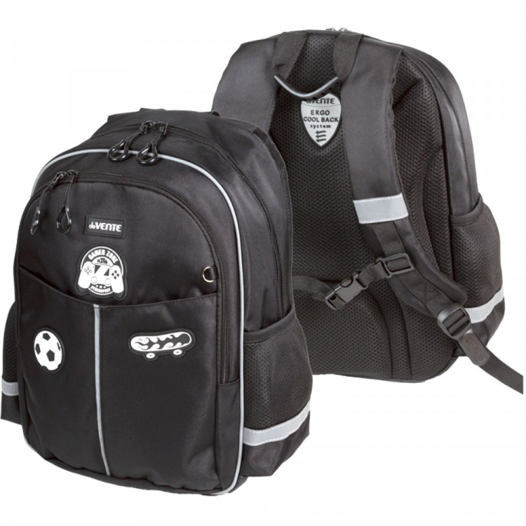 Рюкзак для мальчиков deVENTE Зона приключений (Adventure Zone) Черный 37x28x16 см арт.7033604 Рюкзак для мальчиков deVENTE Зона приключений (Adventure Zone) Черный 37x28x16 см арт.7033604