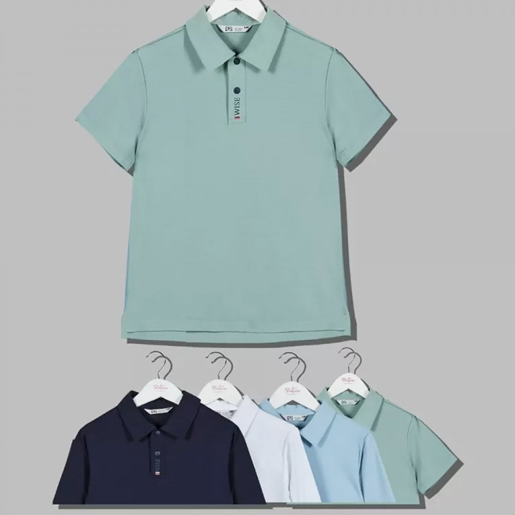 Поло для мальчика (Делорас) короткий рукав цвет белый арт.71556ZS размер 34/134-46/170 Поло для мальчика (Делорас) короткий рукав цвет белый арт.71556ZS размер 34/134-46/170