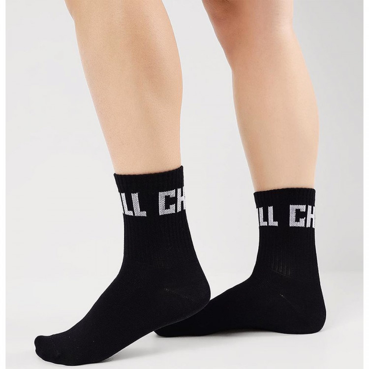 Носки детские для девочки арт.С15802 80% хлопок 18% полиамид 2% эластан цвет черный (Clever)