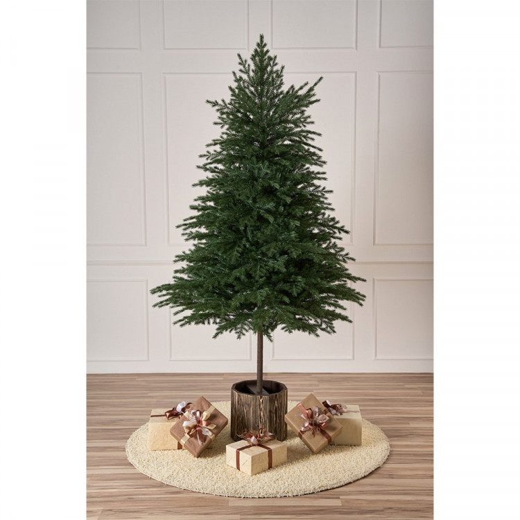 Елка 225см "Аркадия" на ножке (хвоя 100% литая, каркас металл, подставка дерево) арт.ЕИАЛ 225