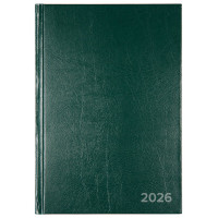 Ежедневник датированный 2026 "Attomex" A5 (140x210 мм) 336 стр, офсет 60 г/м², твердая обложка из бумвинила, тиснение фольгой, темно-зеленый Ежедневник датированный 2026 "Attomex" A5 (140x210 мм) 336 стр, офсет 60 г/м², твердая обложка из бумвинила, тиснение фольгой, темно-зеленый