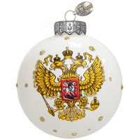 Шар стекло 06,5см "Герб России" п/у арт.КУ-65-244155