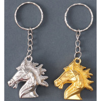 Брелок СИМВОЛ ГОДА "Голова лошади" металл 03,5см цв. асс. арт.10843555