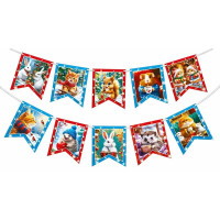 Гирлянда-растяжка "Винтаж. Новогодние персонажи" от 200см до 250см  арт.70000847