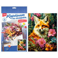 Картина по номерам 20x28,5см (LORI) Лисица арт.Кпн-339