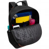 Рюкзак для мальчиков (Grizzly) арт.арт.RQL-614-1/1 черный - рыжий 30х43х14 см Рюкзак для мальчиков (Grizzly) арт.арт.RQL-614-1/1 черный - рыжий 30х43х14 см