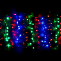 Гирлянда электрическая уличная занавес Дождь 3*2,5м 480LED цвет мульти (светлый провод) 8режимов арт.183-256 Гирлянда электрическая уличная занавес Дождь 3*2,5м 480LED цвет мульти (светлый провод) 8режимов арт.183-256