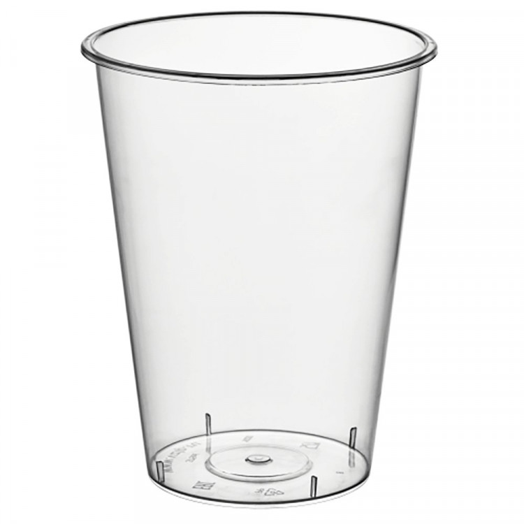 Стакан пластик 375/410мл с крышкой, 10шт/упак
