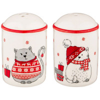 Набор д/специй "Christmas gift" (солонка,перечница) 5*7,7см арт.230-419