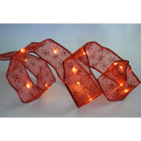 Гирлянда электрическая для дома лента 2*0,06м "Снежинки" цвет ленты красный цвет теплый белый (на батарейках) арт.185-0262 Гирлянда электрическая для дома лента 2*0,06м "Снежинки" цвет ленты красный цвет теплый белый (на батарейках) арт.185-0262