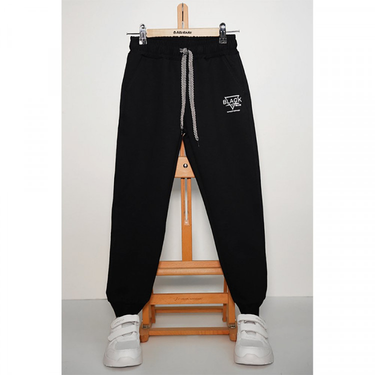 Брюки спортивные для мальчика арт.2269-02  размер 30/122-36/140 трикотажные цвет темно-синий