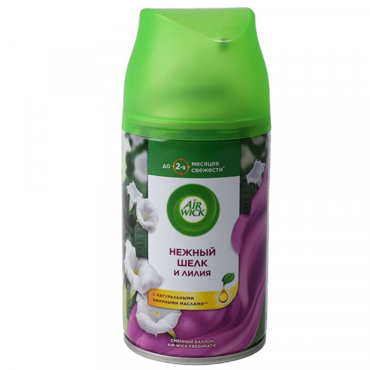 Освежитель  Air Wick запасной блок 250 мл Нежность шелка и лилии