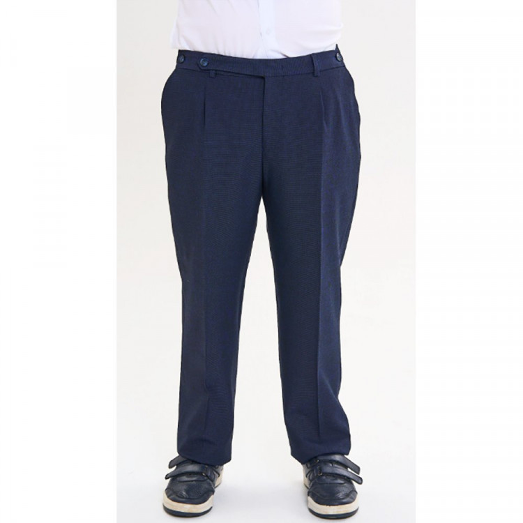 Брюки для мальчика (Praleska) Сударь зауженный силуэт размерный ряд 34/128-46/164 цвет синий 3 полнота ткань 600128 Брюки для мальчика (Praleska) Сударь зауженный силуэт размерный ряд 34/128-46/164 цвет синий 3 полнота ткань 600128