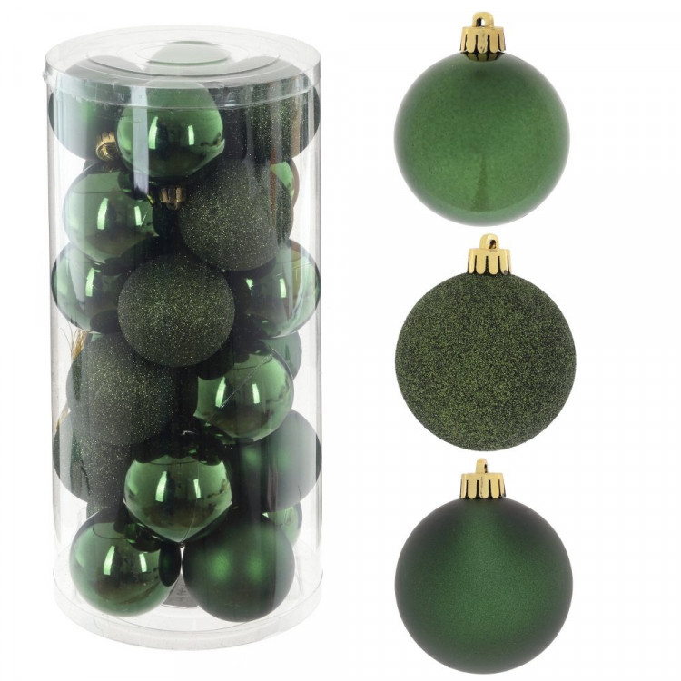 Набор шаров 06см 24шт/наб. "Рапсодия" цв.изумруд арт.764242