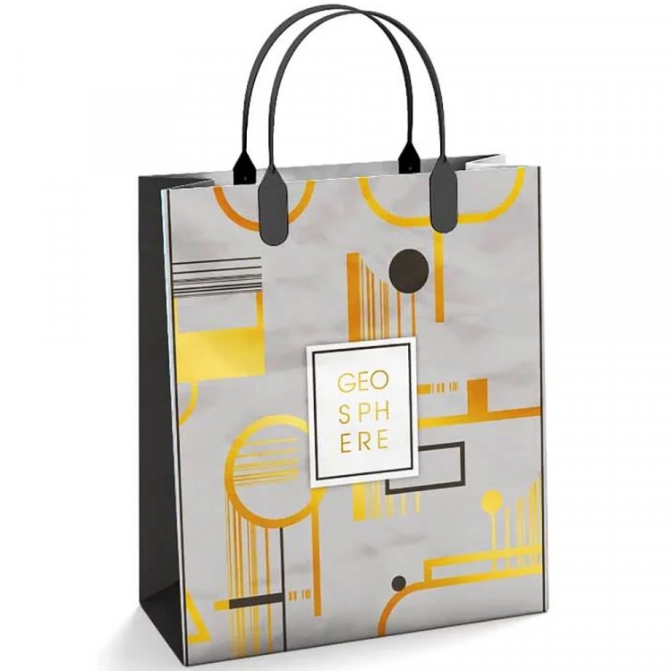 Пакет ПВД с пластиковыми ручками 23*27см Геосфера