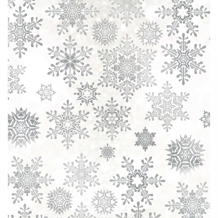 Бумага упаковочная 50*70см "Метель" цв.серебро арт.214-514 Бумага упаковочная 50*70см "Метель" цв.серебро арт.214-514