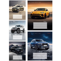 Тетрадь 12 листов клетка (Prof-Press) Разные машины цветная мелованная обложка ассорти арт.12-2307 Тетрадь 12 листов клетка (Prof-Press) Разные машины цветная мелованная обложка ассорти арт.12-2307