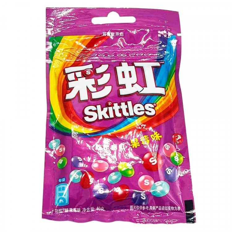 Жевательная конфета Skittles 40гр, лесные ягоды (Ст.100/20)