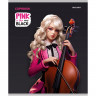 Тетрадь А5 клетка 48 листов скоба (Prof-Press) PINK&BLACK цветная мелованная обложка ассорти арт.Т48-2552