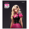 Тетрадь А5 клетка 48 листов скоба (Prof-Press) PINK&BLACK цветная мелованная обложка ассорти арт.Т48-2552