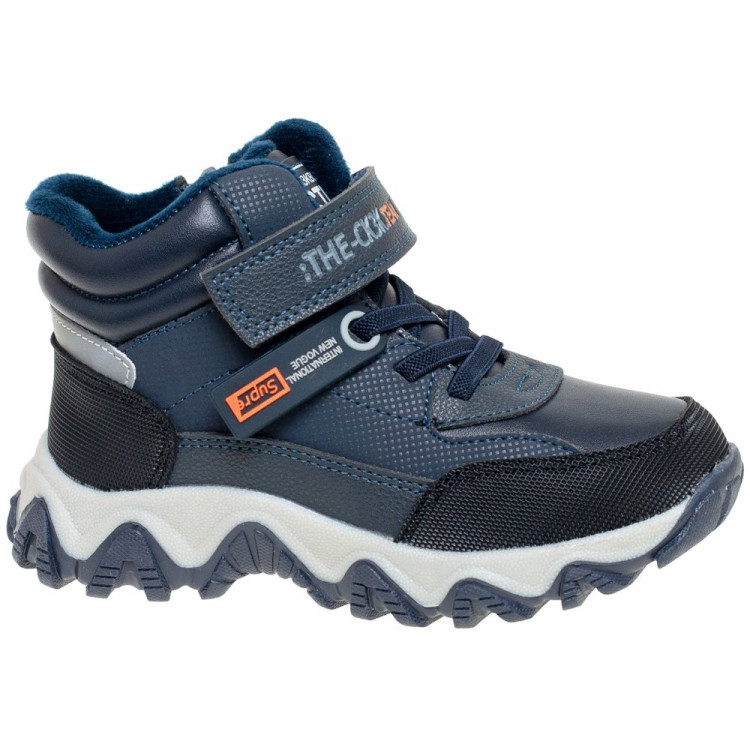 Ботинки для мальчика (Сказка) темно-синий верх-искусственная кожа подкладка - байка артикул R935365771DB Ботинки для мальчика (Сказка) темно-синий верх-искусственная кожа подкладка - байка артикул R935365771DB