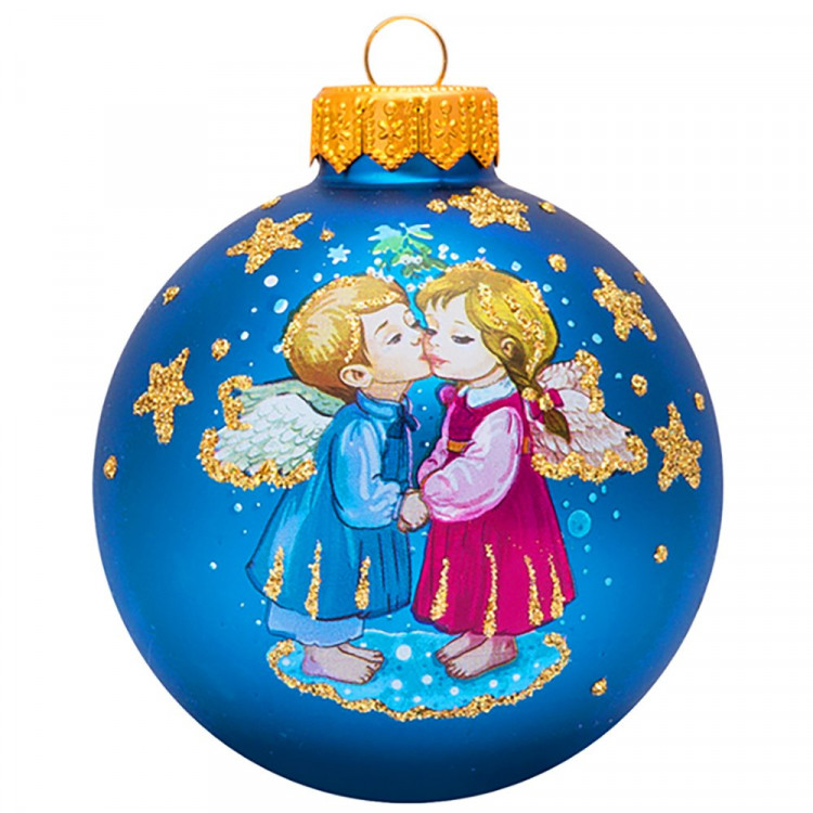 Шар стекло 08см "Ангелочек нежный" п/у арт.КУ-80-234069