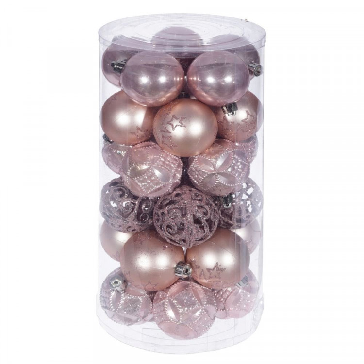 Набор шаров 06см 30шт/наб. "Нежность" цв.розовый/пудровый арт.722929