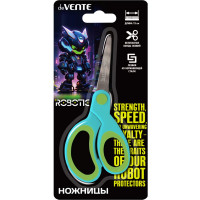 Ножницы детские 130мм прорезиненные ручки (deVENTE) Robotic арт.8010510