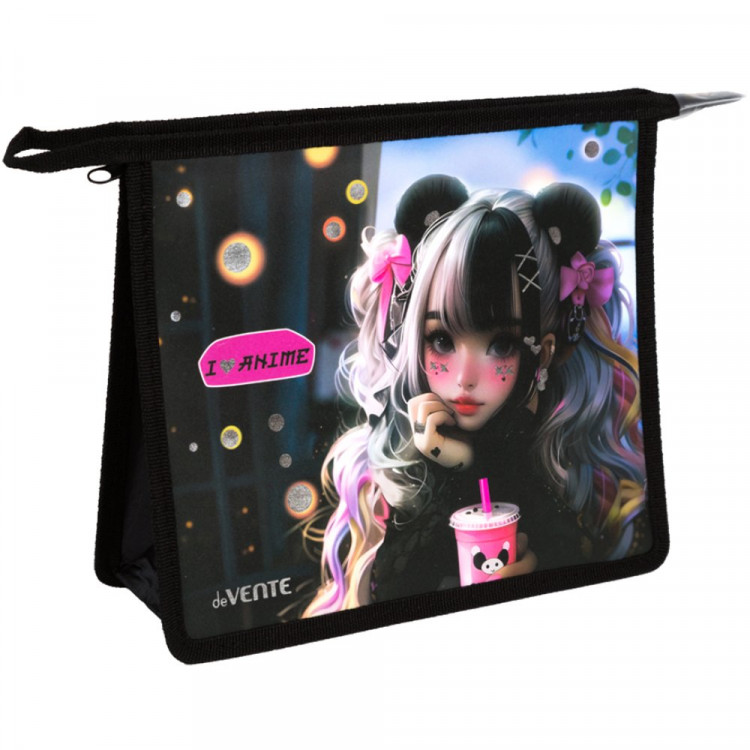 Папка школьная для тетрадей А5 на молнии (deVENTE) I Love Anime арт.8056551