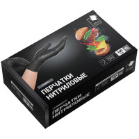 Перчатки нитриловые черные р-р XL 100 шт/уп (Ст.1/10) арт.SEMPB4 Перчатки нитриловые черные р-р XL 100 шт/уп (Ст.1/10) арт.SEMPB4