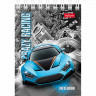 Блокнот А7 мягкая обложка на гребне 40 листов Hatber Автопанорама клетка арт 40Б7В1гр