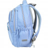 Рюкзак для девочек школьный deVENTE Зум. Музыкальный кролик (Zoom. Music Rabbit) 38x30x19 см голубой арт.7033630