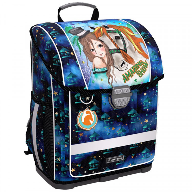 Ранец для девочек школьный (ErichKrause) Magic Lunapark синий 30x37x16 см арт.56874 Ранец для девочек школьный (ErichKrause) Magic Lunapark синий 30x37x16 см арт.56874