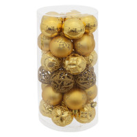 Набор шаров 06см 30шт/наб. "Рапсодия" цв.золото арт.753652 Набор шаров 06см 30шт/наб. "Рапсодия" цв.золото арт.753652