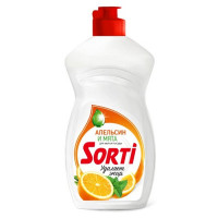 Моющее средство для посуды Sorti 450мл Апельсин и мята (ст.20)