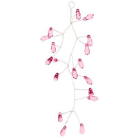 Украшение декор.подвеска "Лиана. Морозная веточка" 14см цв.розовый арт.92181
