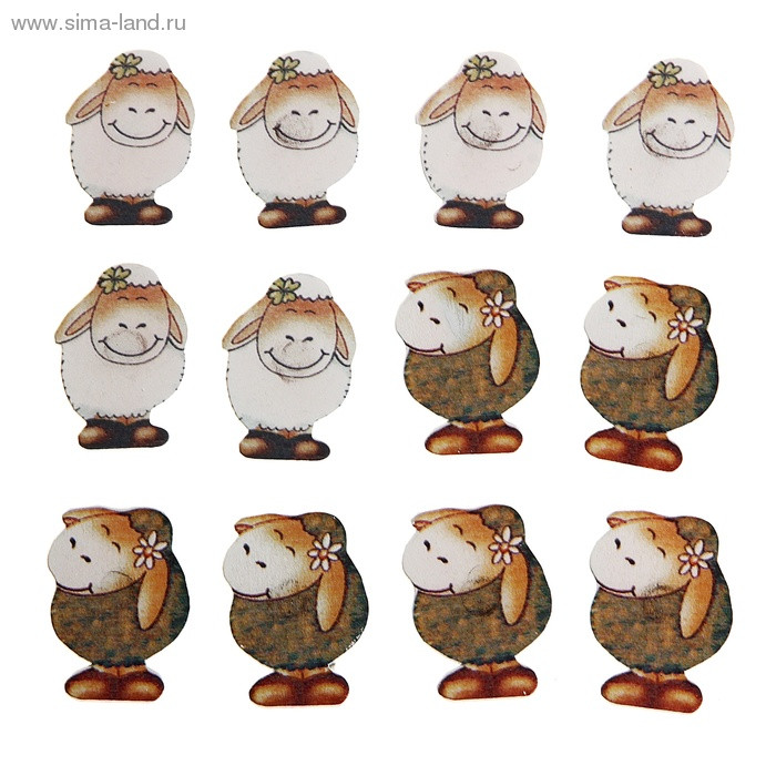 Магнит символ года Милый бараш 5*3,5см арт.828499 Магнит символ года Милый бараш 5*3,5см арт.828499