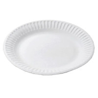 Тарелка бумажная 1-секционная d-230мм, упаковка 50шт. (Ст.50/500)