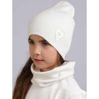 Шапка демисезонная для девочки (CLEVER) арт.544066ха размер 52-54 цвет молочный Шапка демисезонная для девочки (CLEVER) арт.544066ха размер 52-54 цвет молочный